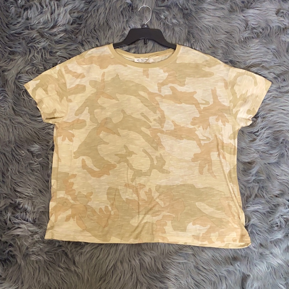 Free People NWOT.  Camo T-Shirt